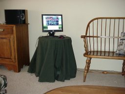View of room with hidden computer